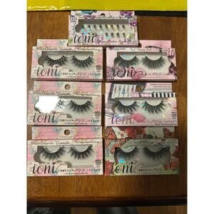 Lot of 7 Ioni 3D Faux Mink Lashes Wispy Dramatic & The Boss New In Box